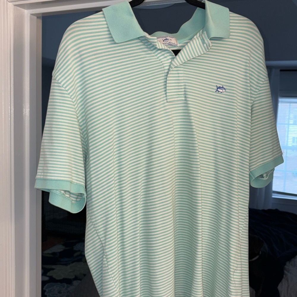 Souther Tide Striped Polo